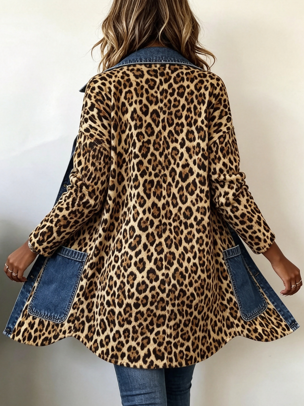 Lorena | Veste Longue en Léopard avec Jean