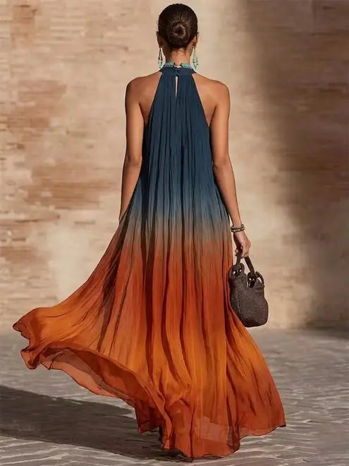 Paula | Robe Longue Élégante Dégradé
