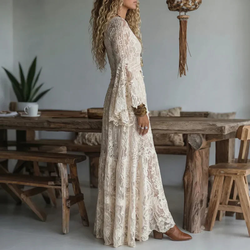 Luisa - Robe longue vintage à coupe sirène