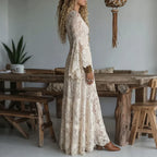 Luisa - Robe longue vintage à coupe sirène
