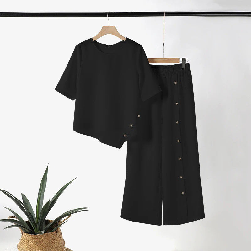 Liora™ — l'ensemble deux pièces en coton et lin