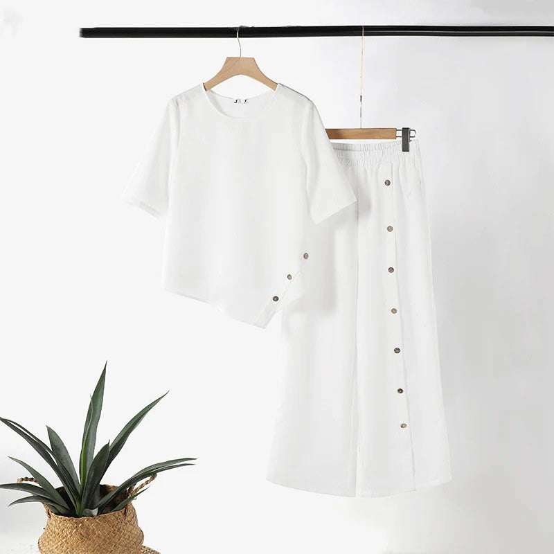Liora™ — l'ensemble deux pièces en coton et lin