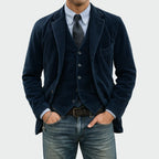 Tom - Ensemble complet de 2 pièces : Blazer et Gilet en Velours