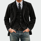 Tom - Ensemble complet de 2 pièces : Blazer et Gilet en Velours