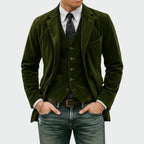 Tom - Ensemble complet de 2 pièces : Blazer et Gilet en Velours