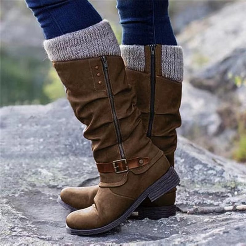 Zorélia | Bottes montantes avec semelles en caoutchouc antidérapantes