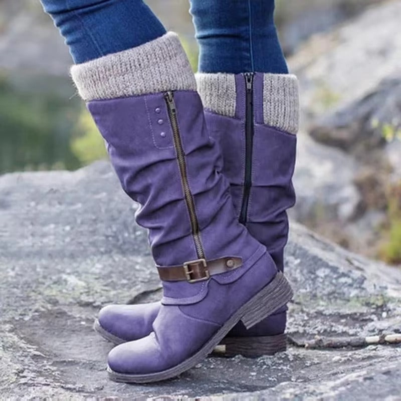 Zorélia | Bottes montantes avec semelles en caoutchouc antidérapantes