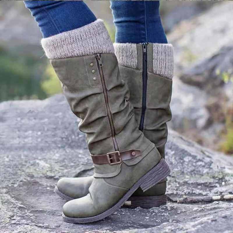 Zorélia | Bottes montantes avec semelles en caoutchouc antidérapantes