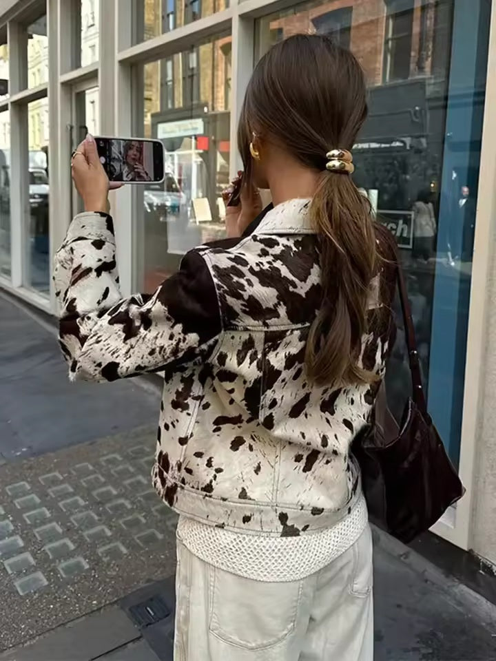 Belléa | Veste à motif vache